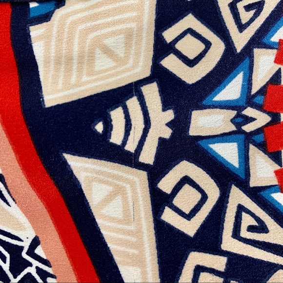 Dorothy Perkins Blue & Red Cap Sleeve Dress - Picture 6 of 11